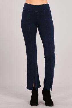 Chatoyant Mineral Wash Straight Fit Pants Electric Blue Small